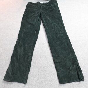 Vineyard Vines Pants 42 Green Corduroy Straight Unhmmed NEW